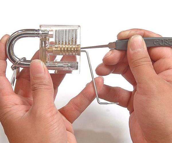 Beginner Locksmith Transparent Padlock