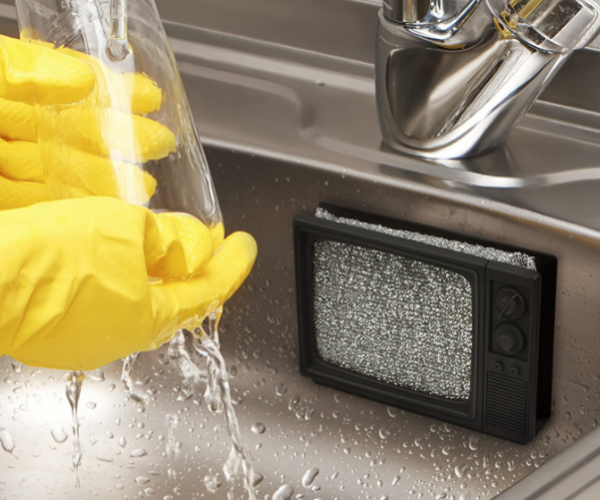 Static Clean TV Sponge Holder