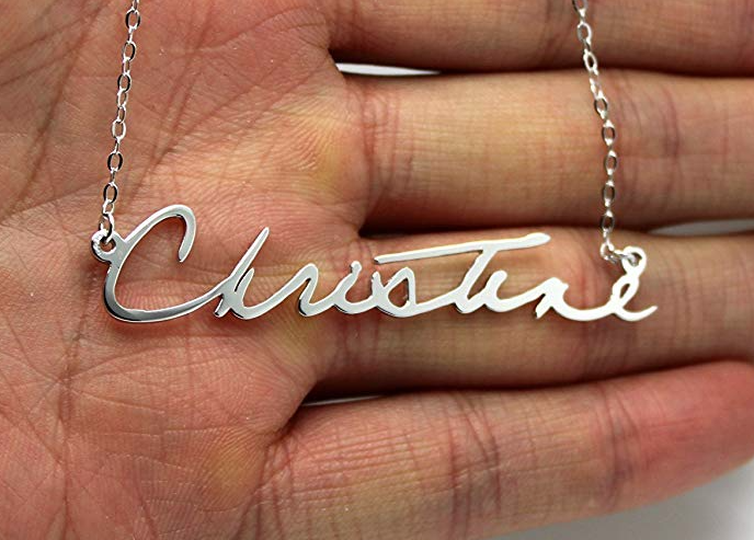 Handmade Custom Signature Necklace