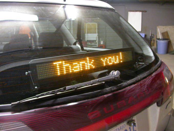 Car Message Light 