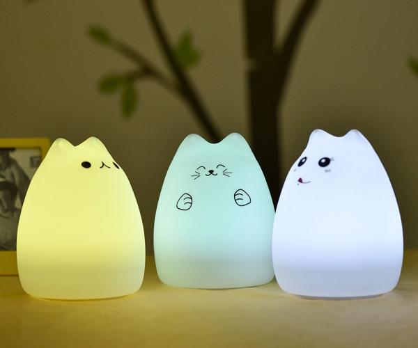 Silicone Kitty Night Light