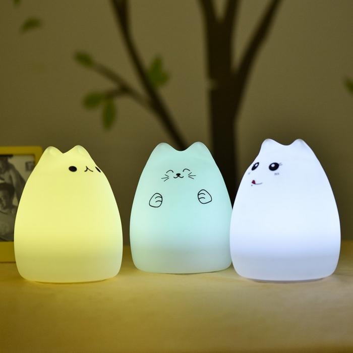 Silicone Kitty Night Light