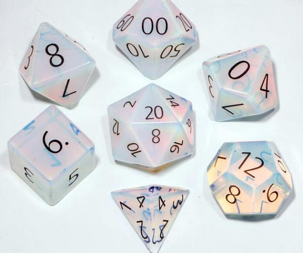 Opalite Dungeons & Dragons Dice Set