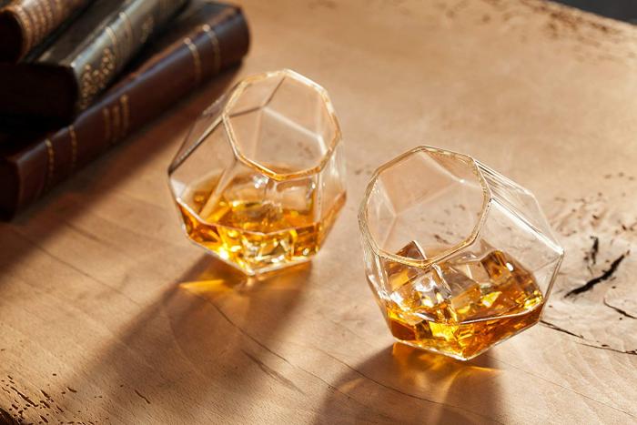 Diamond Whiskey Glasses