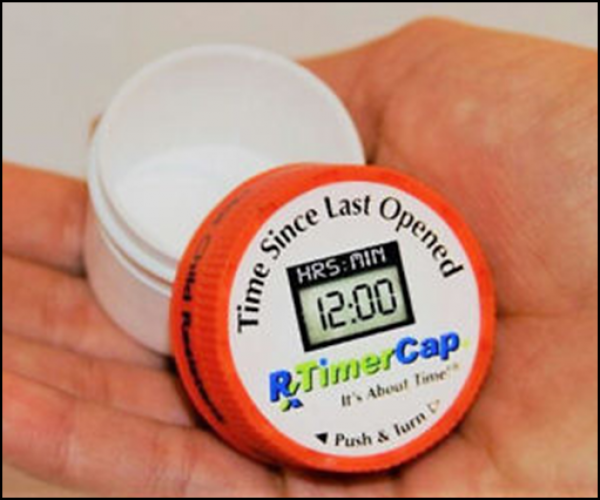 Medicine Bottle Timer Caps